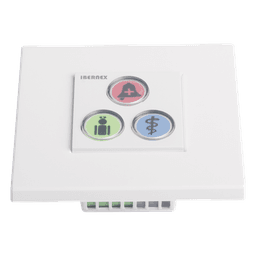 Modulo de 3 Botones iluminados con Lector RFID 125 KHz / Alarma / Cancelar y Código Azul / BUS RS485 / Compatible con NX0019/B, NX1021 y NX0015