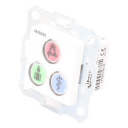 Modulo de 3 Botones iluminados con Lector RFID 125 KHz / Alarma / Cancelar y Código Azul / BUS RS485 / Compatible con NX0019/B, NX1021 y NX0015