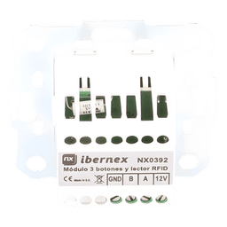 Modulo de 3 Botones iluminados con Lector RFID 125 KHz / Alarma / Cancelar y Código Azul / BUS RS485 / Compatible con NX0019/B, NX1021 y NX0015