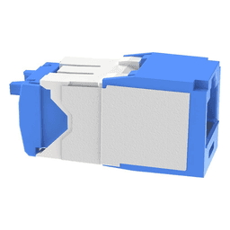 Conector Jack RJ45 / Categoría 6A / Terminación sin Herramienta / Gel Anti-Corrosión / 8 Posiciones 8 Cables / Operación 70°C / Color Azul