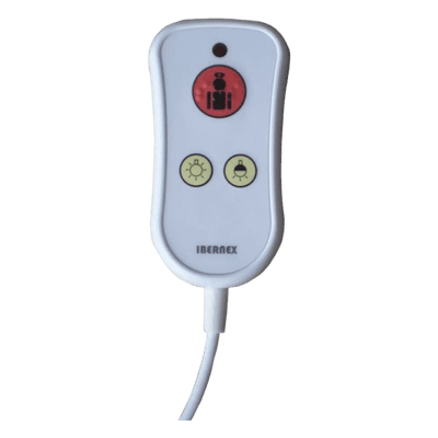 Pulsador de Cama Multifunción / IP67 / Botón Alarma / Control Luz / Cable Ignífugo 2m (6.5ft) / Conector DIN 7 Pines