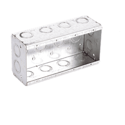Caja Multigang de 4 Gangs,/ Profundidad de 2-1/2"/ 20 TKO (1/2"- 3/4").