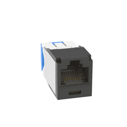 Conector Jack RJ45 / Categoría 6A / Sin Blindaje / Terminación sin Impacto / Gel Anti-Corrosión / 22-26 AWG / Negro