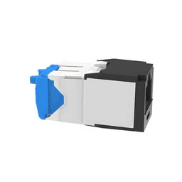 Conector Jack RJ45 / Categoría 6A / Sin Blindaje / Terminación sin Impacto / Gel Anti-Corrosión / 22-26 AWG / Negro
