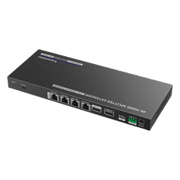 Kit Divisor y Extensor HDMI / Divide 1 Fuente HDMI a 4 Pantallas / Extiende la señal HDMI hasta 70 m / Resolución 4K @ 60 Hz/ Cat 6/6a/7 / IPCOLOR / CERO LATENCIA / Uso 24/7 / Puerto S/PDIF / EDID / RS232 / Salida Loop / Alimente solo el Tx 
