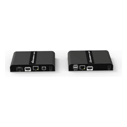 Kit extensor KVM (HDMI y USB 2.0) hasta 100 metros | Resolución 4K @ 30 Hz | Cat 6/6A/7 | CERO LATENCIA | Salida Loop | Soporta Switch Gigabit para control KVM múltiple | Soporta hasta 253 