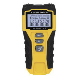 Tester  de Cable LAN Scout™ Jr. 2/ Para: Prueba aprobada/ Error de Cableado/ Falla de Circuito Abierto o Cortocircuito/ Par Dividido/ Blindaje.