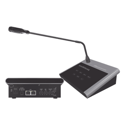 Microfono Remoto de 4 Zonas Para Sistema de Voceo | Compatible Con Amplificadores SF4240UC y SF2240UC