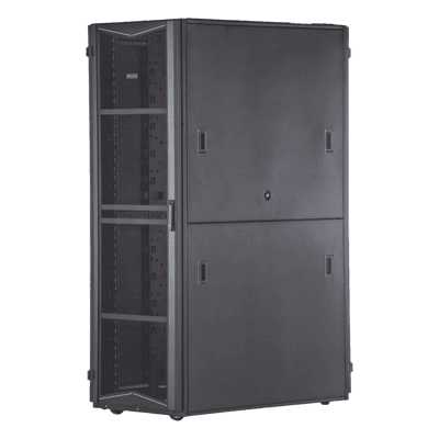 Gabinete FlexFusion para Centros de Datos, 42 UR, 600 mm de Ancho, 1070 mm de Profundidad, Fabricado en Acero, Color Negro