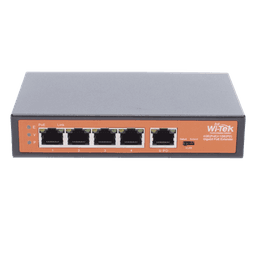 Extensor PoE / Entrada hasta 90 W / 4 puertos Gigabit PoE salida 802.3 af/at / Extensor PoE hasta 250 m / No administrable 