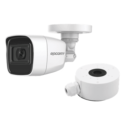 Cámara Bala TURBOHD / 2 Megapixel (1080p) / Gran Angular 106.4° / IR 25 m (82 ft) / IP66 / Audio Integrado / 4 Tecnologías
