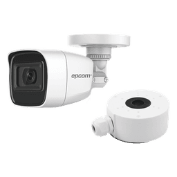 Cámara Bala TURBOHD / 2 Megapixel (1080p) / Gran Angular 106.4° / IR 25 m (82 ft) / IP66 / Audio Integrado / 4 Tecnologías