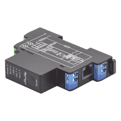 Relevador inalámbrico inteligente WIFI y Ethernet / Industrial y residencial / Hasta 16A / 2 canales