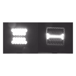 Luz de Trabajo LED / 40 LED / 5600 Lúmenes / 66 Watts / IP67 / 10-30 Vcc / 4.3 Pulgadas