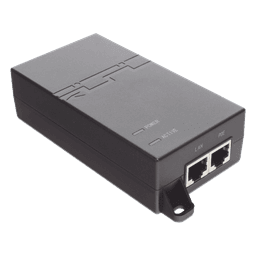 Inyector PoE / 802.3at 30 W / Gigabit / 2 Puertos LAN / Entrada 100-240 V CA / IEC C5