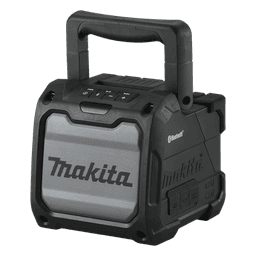 Bocina Negra Bluetooth con entrada USB, Auxiliar y Cargador, Funciona con Batería LXT de 18V o CXT de 12v (no inluidas) 