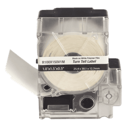 Casete de Etiquetas Autolaminadas / Rotación 360° / Cables 5.5-7.1 mm (0.22-0.28 in) / 100 Etiquetas / Vinilo / -40°C a 93°C