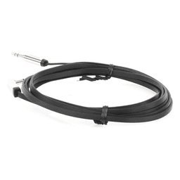 Cable Auxiliar Plano / 2 m (6.6 ft) / Conector 3.5 mm Macho-Macho / Ángulo 90° a Recto / Audio Estéreo Hi-Fi
