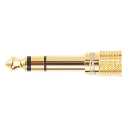 Adaptador (Convertidor) de Audio 3.5mm Hembra a 6.5mm Macho / Plug & Play / Superficie de Rosca Antideslizante / Calidad de sonido sin pérdidas
