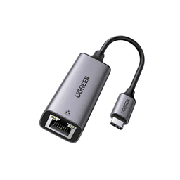 Adaptador de Red USB-C 3.1 (5 Gbps) a RJ45 | Thunderbolt 3 | Admite 10/100/1000 Mbps |  Chip Inteligente | Amplia Compatibilidad | Caja de Aluminio | Longitud del cable 10 cm.