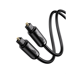 Cable Óptico Toslink S/PDIF / 3 Metros (9.84 Pies) / Tapa de Protección / Dolby 7.1 Canales / Diseño Durable / Plug & Play / Color Negro