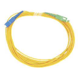 Jumper de Fibra Óptica Monomodo SC/UPC - SC/APC Simplex, Color Amarillo 5 Metros (16.40 Pies)