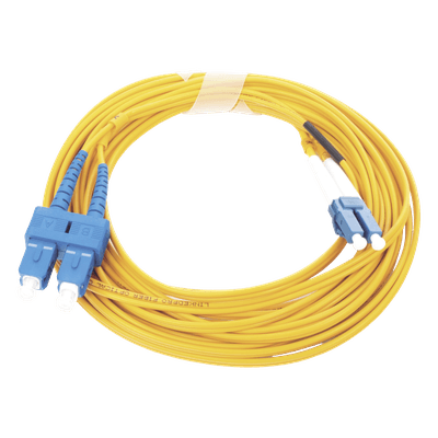 Jumper de Fibra Óptica / Monomodo 9/125 / LC/UPC-SC/UPC / Dúplex / PVC 2.0 mm / 5 m (16.40 pies)