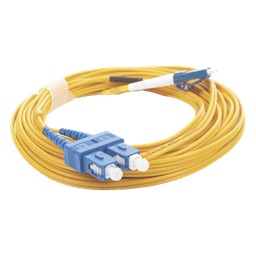 Jumper de Fibra Óptica / Monomodo 9/125 / LC/UPC-SC/UPC / Dúplex / PVC 2.0 mm / 5 m (16.40 pies)
