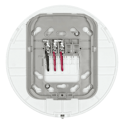 Base audiovisual inalámbrica direccionable para montaje en techo, color blanco, línea SWIFT compatible con paneles Fire-Lite