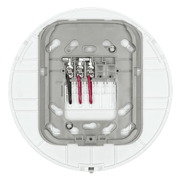 Base audiovisual inalámbrica direccionable para montaje en techo, color blanco, línea SWIFT compatible con paneles Fire-Lite