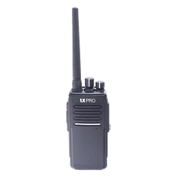 Radio Portátil VHF 136-174 MHz, Digital DMR y Analógico, 5 W, Incluye antena, batería, cargador y clip, 16 canales preconfigurados
