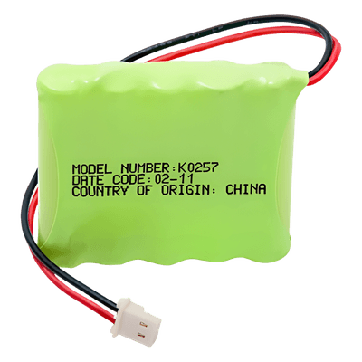 Batería de Respaldo NiMH / 6V / 700 mAh / Conector 2 Pines / Hasta 6 Horas de Autonomía