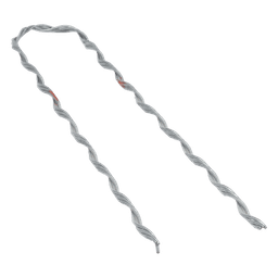 Remate Preformado para Fibra Óptica Figura 8, Span 100 m, para mensajero de acero con diámetro Φ 3.6  mm