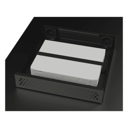 Gabinete de Seguridad para DVR/NVR / Acero Calibre 20 / Ancho 396 mm / Compatible con Rack 19' / Ventilación Lateral
