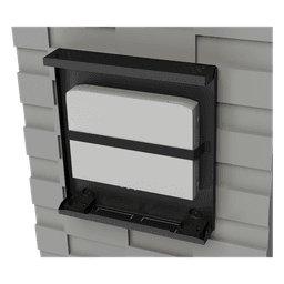 Gabinete de Seguridad para DVR/NVR / Acero Calibre 20 / Ancho 396 mm / Compatible con Rack 19' / Ventilación Lateral