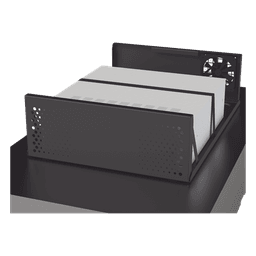 Gabinete Metálico para DVR/NVR / Acero Calibre 20 / 525x180x677 mm / Chapa con Llave / Compatible Ventilador 120 mm / Fijación Mesa o Escritorio