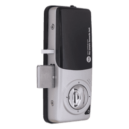 Cerrojo Electrónico de Sobreponer / Perfil Ultra Delgado 11 mm / 40 Usuarios RFID / PIN 4-8 Dígitos / Cierre Automático / Alarma Multifuncional / 4 Pilas AA / Puerto Emergencia 9V