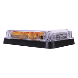 Luz de Advertencia LED / 7x4 pulgadas / 66 LED de Alta Intensidad / 12 VCC / 10 Patrones de Destello / Montaje Permanente