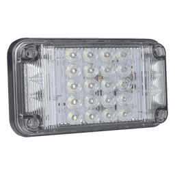 Luz de Advertencia LED / 7x4" / 66 LED / 12 VCC / 1 A / 10 Patrones de Destello / Luz de Trabajo Integrada