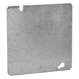 Tapa Ciega Cuadrada / Acero Galvanizado / 4.688 x 4.688 in (119.1 x 119.1 mm) / UL Listed / Troquelada