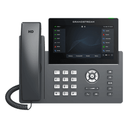 Teléfono IP Wi-Fi, Grado Operador, 12 líneas SIP con 6 cuentas, pantalla táctil  7", puertos Gigabit, Bluetooth, PoE, codec Opus, IPV4/IPV6 con gestión en la nube GDMS