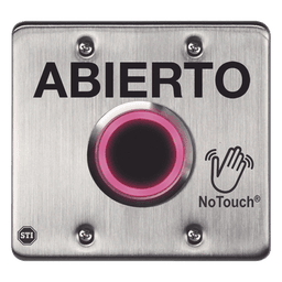 Interruptor IR NoTouch® de Acero Inoxidable, Salida Doble, ABIERTO