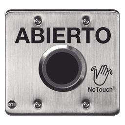 Interruptor IR NoTouch® de Acero Inoxidable, Salida Doble, ABIERTO