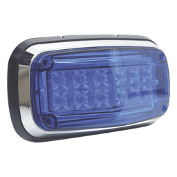 Luz de Advertencia LED / 12 LEDs / 11 Patrones de Destello / IP67 / 12-30 VCC / 170 x 134 x 64.5 mm