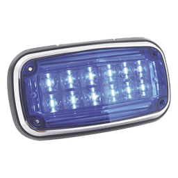 Luz de Advertencia LED / 12 LEDs / 11 Patrones de Destello / IP67 / 12-30 VCC / 170 x 134 x 64.5 mm