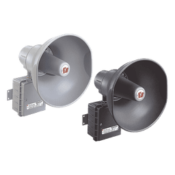 Altavoz amplificado para zonas peligrosas / 30W / 24 VCD / 114 dBA @ 10 pies (124 dBA @ 1 m) / UL cUL Clase I-III División 2 / IP66 IP69K / Aluminio fundido