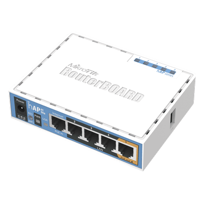 (hAP ac lite) 5 Puertos Fast Ethernet, WiFi Doble Banda 802.11ac