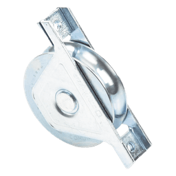 Rueda para Puerta Corrediza / 10 cm / Capacidad 380 kg / Acero Galvanizado / Fijación Inferior
