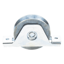 Rueda para Puerta Corrediza / 10 cm / Carga 380 kg / Canal Tipo V / Acero Galvanizado