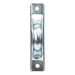 Rueda para Puerta Corrediza / Diámetro 12 cm / Carga 400 kg / Acero Galvanizado / Fijación Inferior / Canal Tipo U